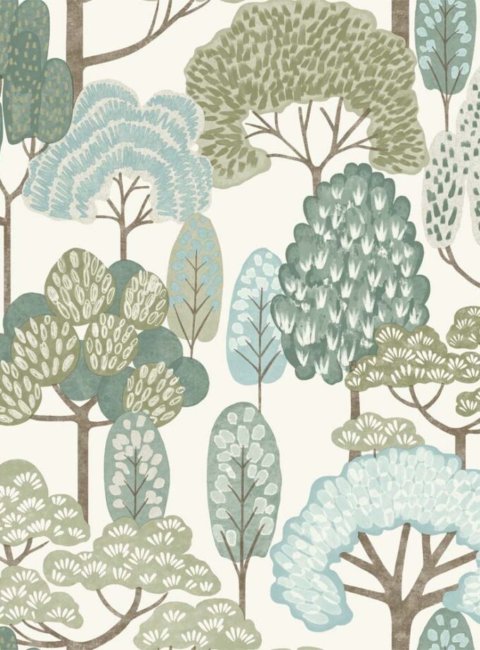 DECO TAPIZ LD HAPPY TREES - LD2109 WHITE