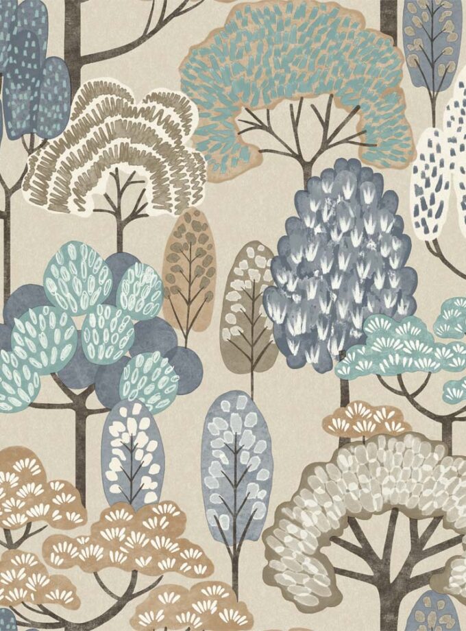 DECO TAPIZ LD HAPPY TREES - LD2115 BLUE