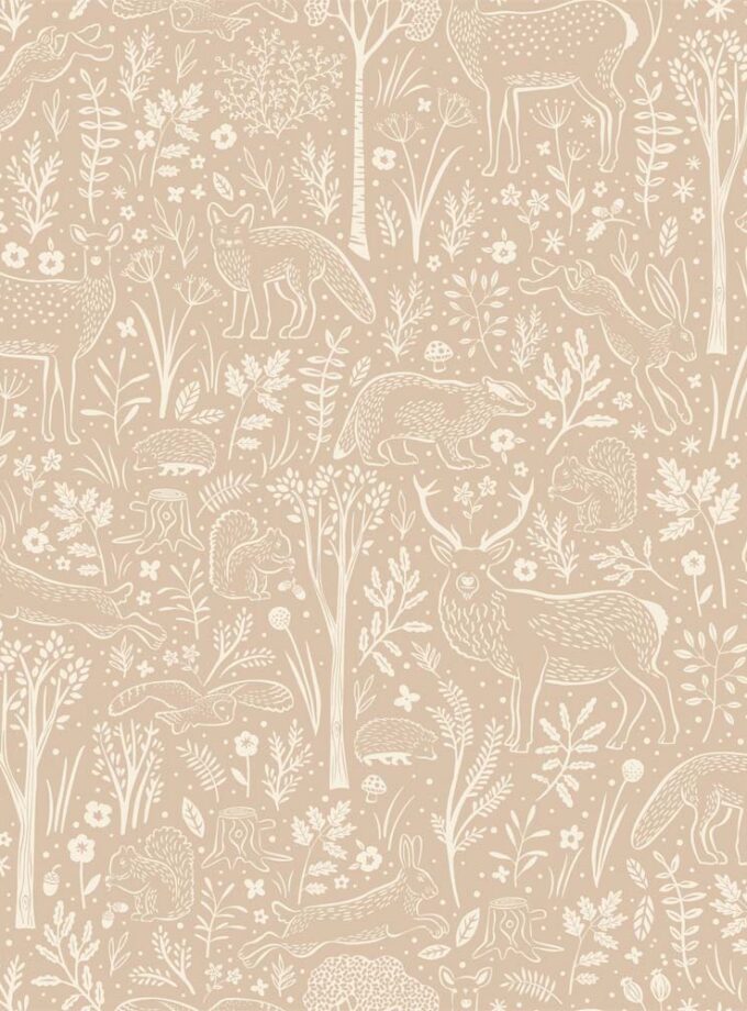 DECO TAPIZ LD WOODLAND ANIMALS - LD3418 PINK