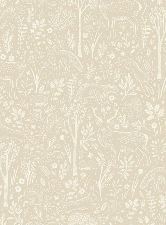 DECO TAPIZ LD WOODLAND ANIMALS - LD3419 BEIGE